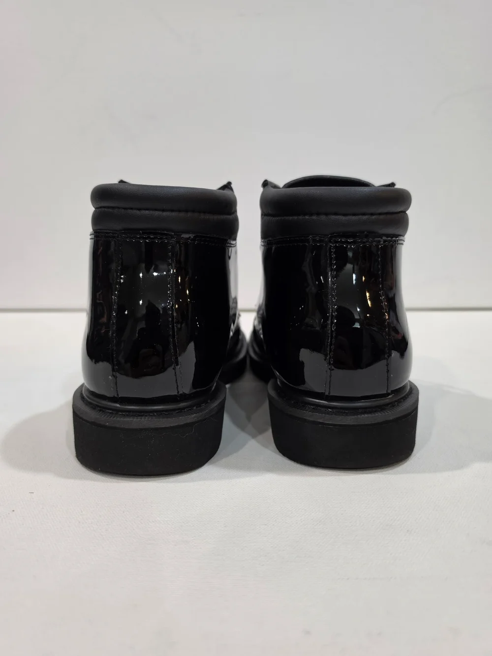 X.Rocky Dress Leather High Gloss Chukka Boots Black Men's 9M FQ00500-8